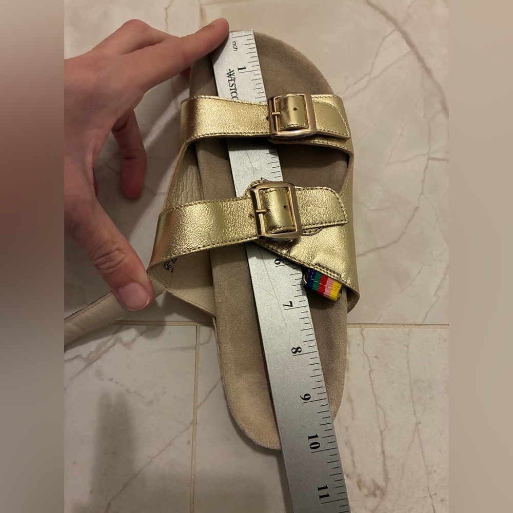 Boden Gold Rainbow Sandals - Picture 9 of 10